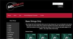 Desktop Screenshot of bassstringsonly.com