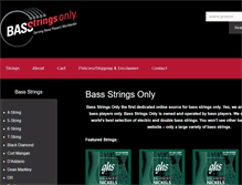 Tablet Screenshot of bassstringsonly.com